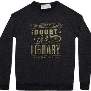 Hermione Harry Potter Literary Library Sweater XS